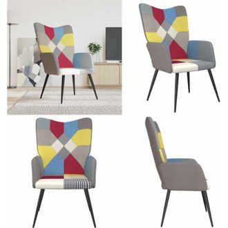 vidaXL Poltrona Relax in Tessuto Patchwork - Tessuto patchwork - Design moderno