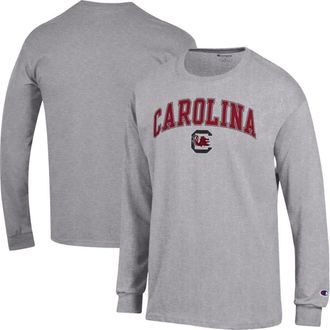 Champion Mens Champion Heather Gray South Carolina Gamecocks Arch Over Logo Long Sleeve T-Shirt at Nordstrom, Size Xx-Large