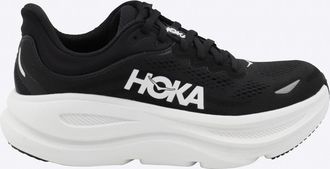 Hoka One One Black And White Bondi 9 Sneakers