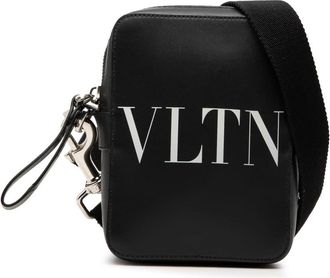 Valentino Pre-owned Valentino Small Leather VLTN Crossbody Unisex UI4ARV0CRALGRYPF