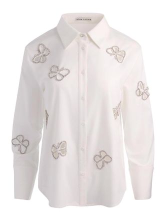 Alice & Olivia Finely Embellished Shirt