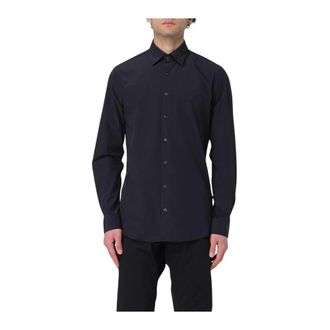 Michael Kors Blauw Casual Overhemd met Knoopsluiting - Heren - Casual Overhemden - Zwart - XL - Katoen - Overhemden