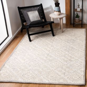Safavieh Glamour Hand Made Area Rug, Grey / Ivory Bohemian Style Non-Shedding