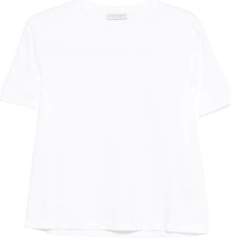 Le Tricot Perugia T-Shirt girocollo mezza manica - Dames - T-shirts - Wit - XL - Tops