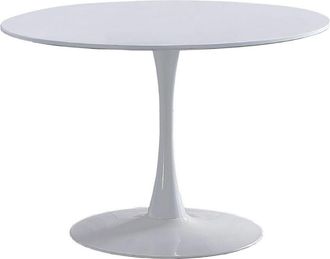 Home Heavenly Mesa redonda pata tipo tulipa &oslash;110 cm color blanco