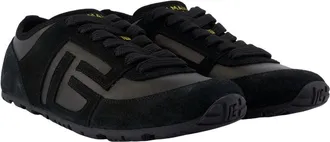 Balmain Mens Racer Sneaker Black Lambskin