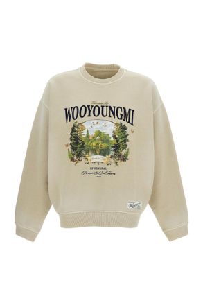 Wooyoungmi Oversized Cotton Crewneck Sweatshirt