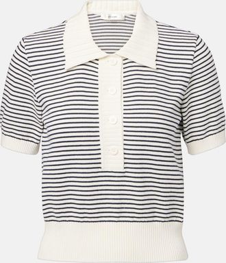 Frame Denim Polo in cotone a righe