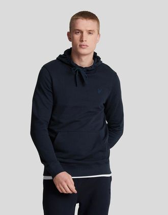 Lyle & Scott Lyle And Scott Mens Tonal Eagle Pullover Hoodie - Navy - Size: 44
