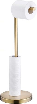 OEM Portarrollos De Papel Higi&eacute;nico De Acero Inoxidable Para Ba&ntilde;o, Dispensador De 5 Rollos Con Base Resistente, Resistente Al &Oacute;xido, 15 X 56 Cm, Dorado