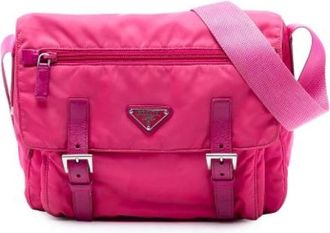 Prada Pre-owned Cross Body Bags, female, Pink, Size: ONE SIZE Pre-owned Crossbody Bag