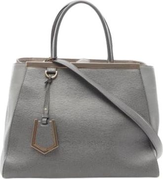 Fendi Pre-owned Vintage Handbag - Dames - Vintage Handtas - Grijs - ONE Size - Leer - Vintage