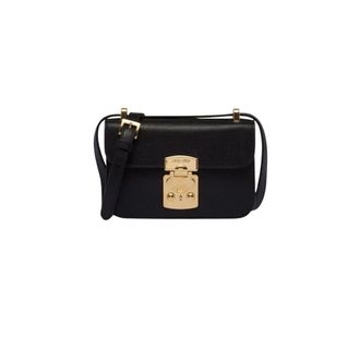 Miu Miu Madras Schoudertas - Dames - Tassen - Zwart - Maat: ONE Size Leer