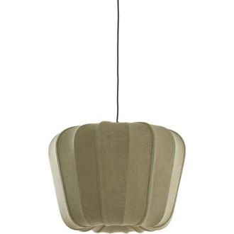 Light & Living Light & Living - L&aacute;mpara Colgante - Zubedo - Verde - Textil - &Oslash;