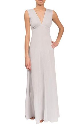 Everyday Ritual Amelia Long Nightgown in Mist at Nordstrom, Size Xx-Large