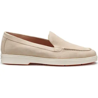 Santoni Womens suede loafer in Pink at Nordstrom, Size 9.5