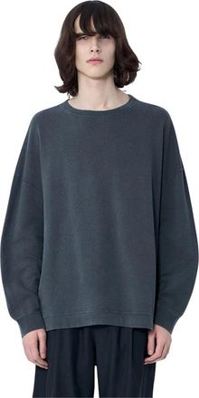 Our Legacy Washed Oversized Sweatshirt - Heren - Sweatshirts - Grijs - M - Katoen - Hoodies & sweatvesten