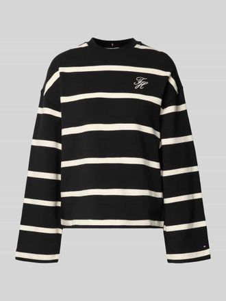 Tommy Hilfiger Relaxed Fit Sweatshirt aus Baumwoll-Mix in Black, Gr&ouml;&szlig;e XXL