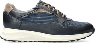 Mephisto Davis Sneaker - Heren - Sneakers - Blauw - 40 1/2 EU - Leer - Schoenen