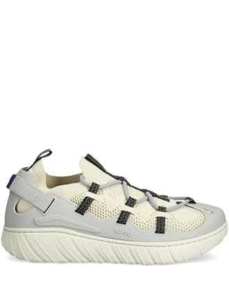 HUGO BOSS Sneakers met vlakken - Beige