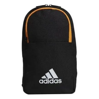 adidas Classic Essential Sling Bag Black Orange HE2670