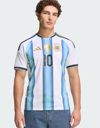 adidas Argentina 26 Home Messi - Maglia bianca/blu ghiaccio/azzurro-Bianco