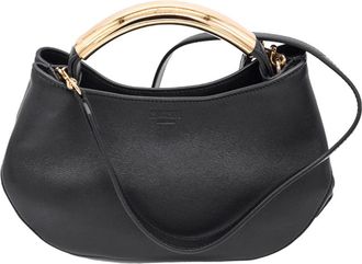 Moschino Handle Me Bag Small - Dames - Handtassen - Zwart - ONE Size - Leer - Tassen