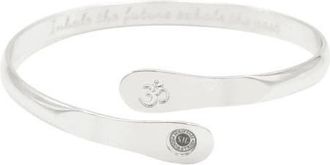Hollywood Sensation Yoga Bracelets, Om Bracelets, Engraved Bracelets Inhale the future exhale the past- The Om Symbol in Silver at Nordstrom