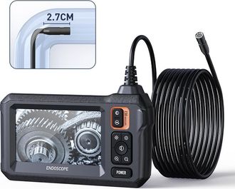 OEM C&aacute;mara De Inspecci&oacute;n Endosc&oacute;pica Industrial, C&aacute;mara Endosc&oacute;pica Para Alcantarillado Ips De 4,3, C&aacute;mara Tipo Serpiente Impermeable Ip67 Con 8 Luces Led