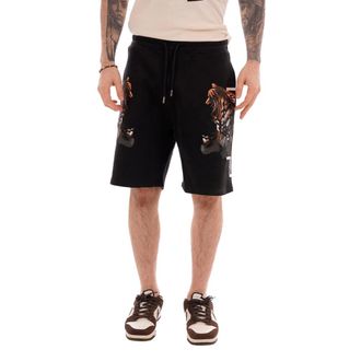 Marcelo Burlon Sports Shorts - male - Marcelo Burlon - Casual Shorts - Black - XS - Shorts