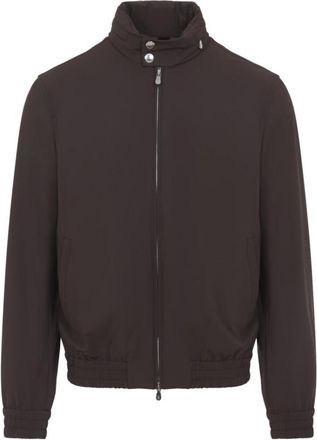 Brunello Cucinelli Dark Brown Bomber Jacket