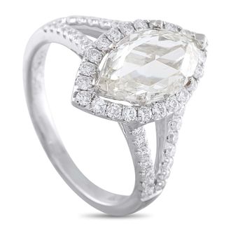 Luxury Bazaar 18K White Gold 2.13ct Diamond Ring MF11-050626