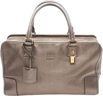 Loewe Pre-owned Amazona Handbag - Dames - Vintage Handtas - Bruin - ONE Size - Leer - Vintage