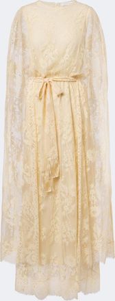 Zimmermann Valiant caped lace maxi dress