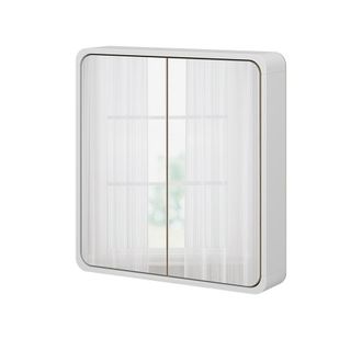 Vicco Armario Con Espejo De Ba&ntilde;o Arla, Blanco/roble, 60 X 60 Cm, Vicco