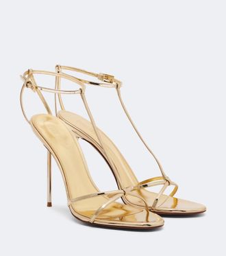 PARIS TEXAS Sandali Lidia in pelle metallizzata