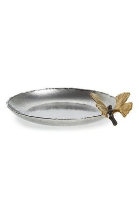 Michael Aram Butterfly Ginkgo Tray in Metallic Silver at Nordstrom