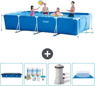 Bestway Intex Piscina Con Estructura Rectangular - 450x220x84 Cm - 7-piezas Scb1