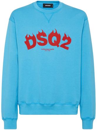 Dsquared2 logo-print sweatshirt - Blue
