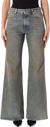Haikure Light Blue Flared High Rise Jeans