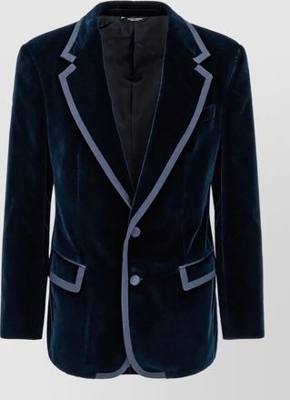 Dolce & Gabbana velvet single-breasted tuxedo blazer