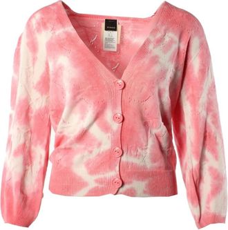 Pinko Vest - Dames - Vesten - Roze - S - Truien & Vesten