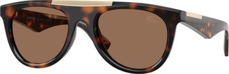 Burberry Brown Oval Mens Sunglasses BE4452U 300273 53