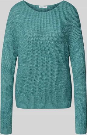 Christian Berg Strickpullover mit überschnittenen Schultern in Aqua, Größe L