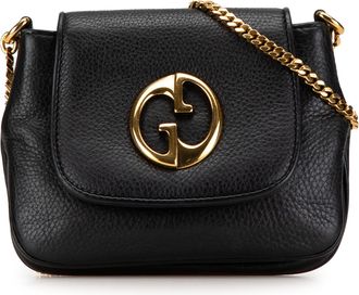 Gucci Pre-owned Womens Gg Marmont Mini Bag Black Leather - One Size