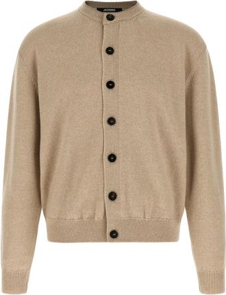 Jacquemus Truien & Vesten, Heren, Beige, L, Wol, Le Cardigan Moulin