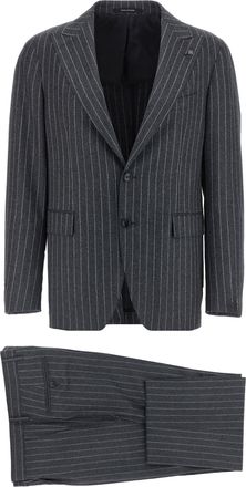 Tagliatore Pinstriped Dress