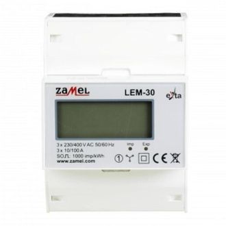 OEM Medidor De Electricidad Lcd Trif&aacute;sico De 100 A Y 4 M&oacute;dulos Lem-30