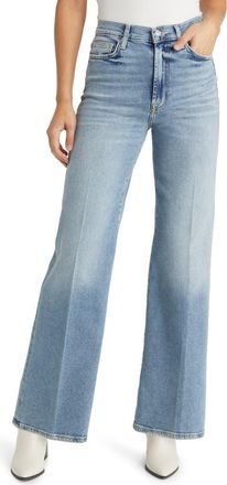 7 For All Mankind Jo Ultra High Rise Wide Leg Jeans in Must at Nordstrom, Size 23