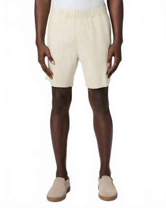 Paige Elijah Drawstring Short In Natural Linen